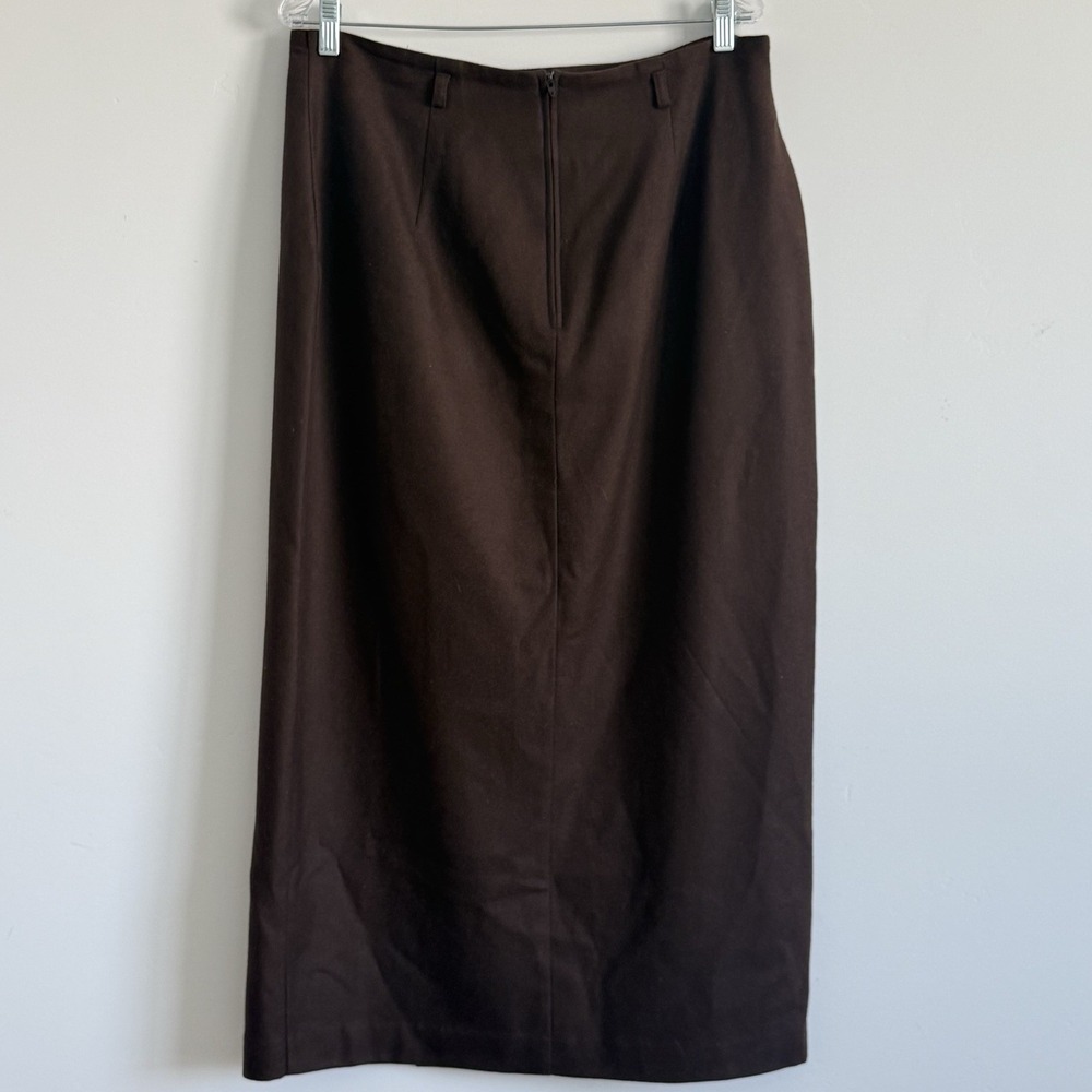 Michele Wool Maxi Skirt 16 Long Pencil Minimalist Corpcore Poet Normcore Cabin